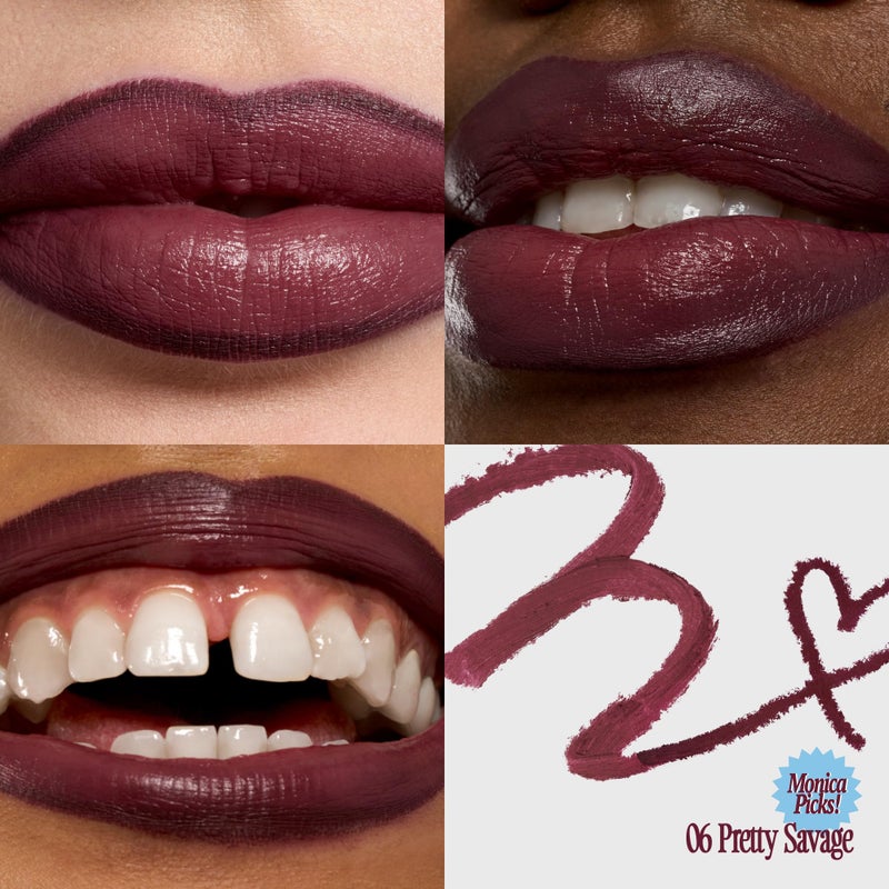fwee Long Lasting Dual Coloring Stick Lip Liner, Pretty Savage | All-in-one dual stick, Satin Finish | Smooth glide, Smudge-proof, Highly Pigmented, Purple | 1.2g (06 Pretty Savage) - Image 3