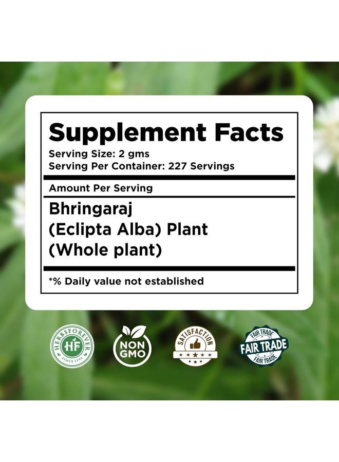 HerbsForever Bhringaraj Powder – Eclipta Alba – Hair Care Herb – Natural Hair Conditioner – Nourishes Hair Follicles – Non GMO, Organic, Vegan – 230 Gms - Image 3