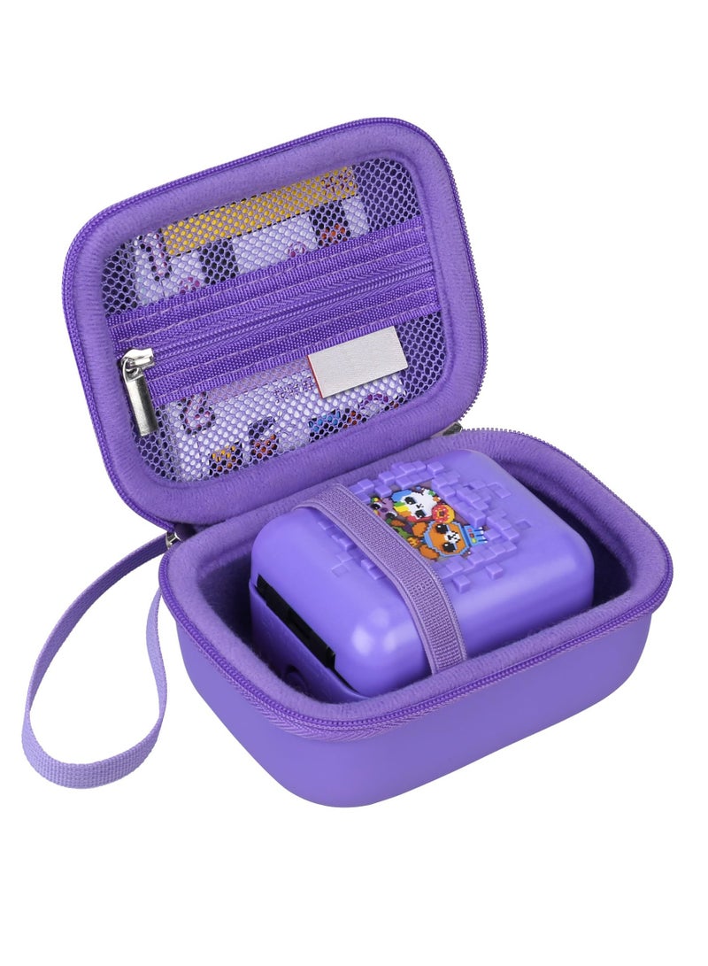 KASTWAVE Digital Pet Carrying Case for Bitzee, Hard Shell Travel Case for Virtual Electronic Pets, Spacious with Compartments for Accessories, Manuals & Batteries (Dual-Tone Purple Design) - Image 4