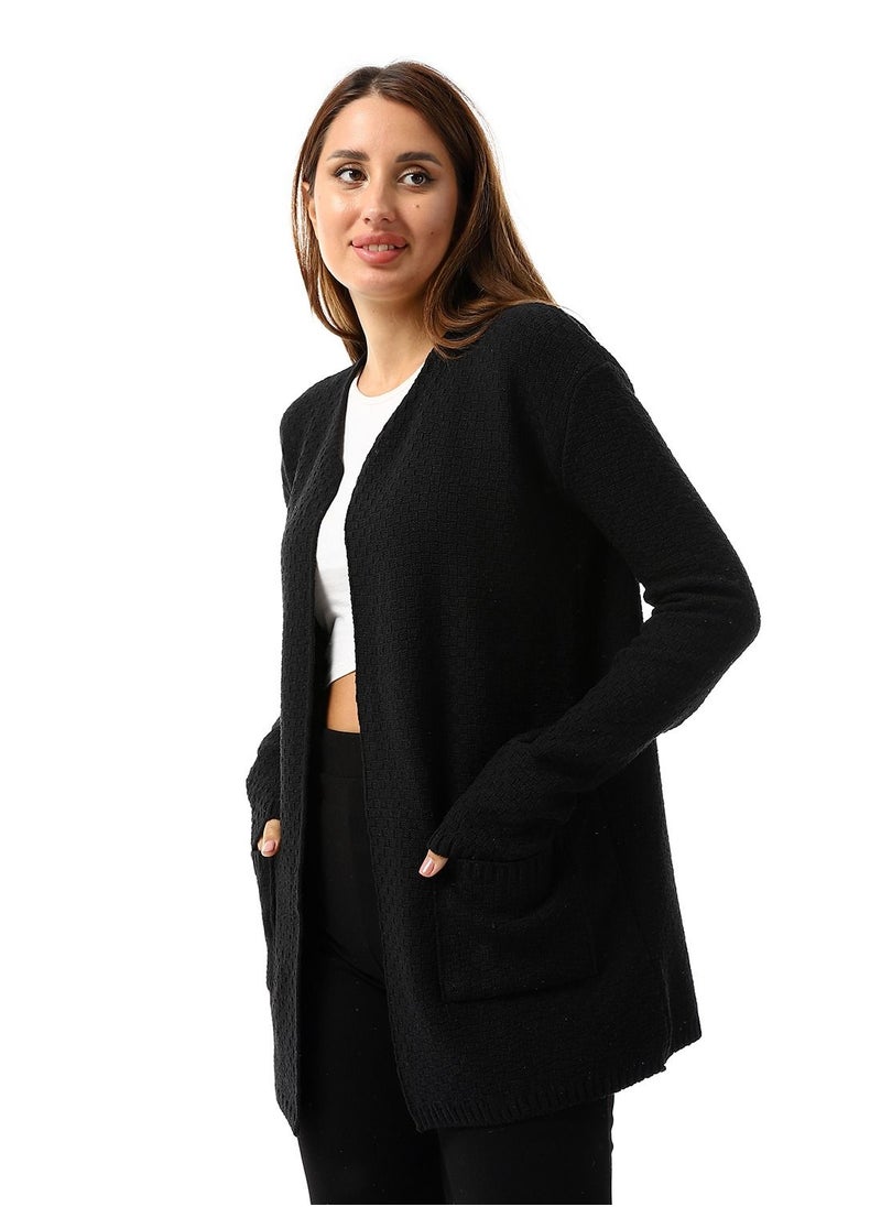 Caesar - Womens Wool Open Cardigan - Image 1