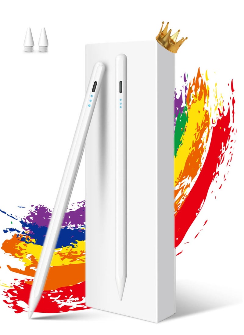 Demine iPad Pencil for 9th & 10th Generation with Palm Rejection and Fast Charging, Stylus Pen Compatible with Huawei/Honor/Samsung/Lenovo/Xiaomi and Other Android Smartphone  - Image 1