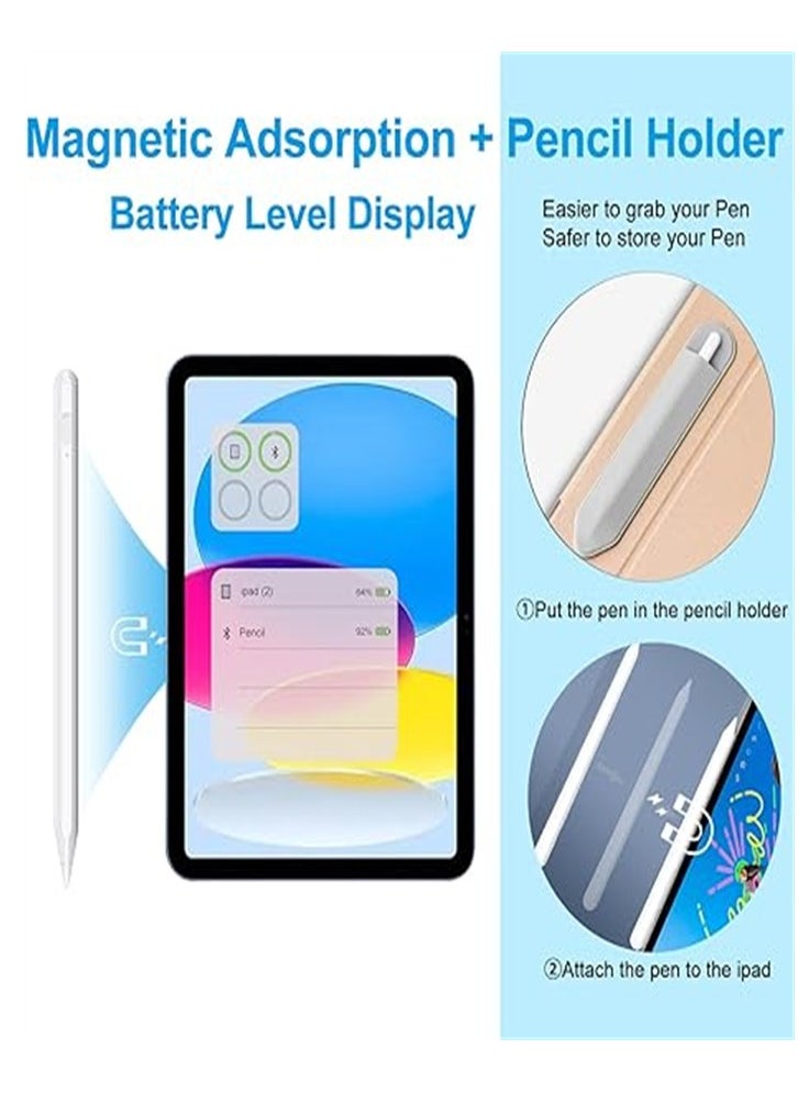 Demine iPad Pencil for 9th & 10th Generation with Palm Rejection and Fast Charging, Stylus Pen Compatible with Huawei/Honor/Samsung/Lenovo/Xiaomi and Other Android Smartphone  - Image 5