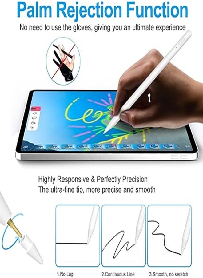 Demine iPad Pencil for 9th & 10th Generation with Palm Rejection and Fast Charging, Stylus Pen Compatible with Huawei/Honor/Samsung/Lenovo/Xiaomi and Other Android Smartphone  - Image 4