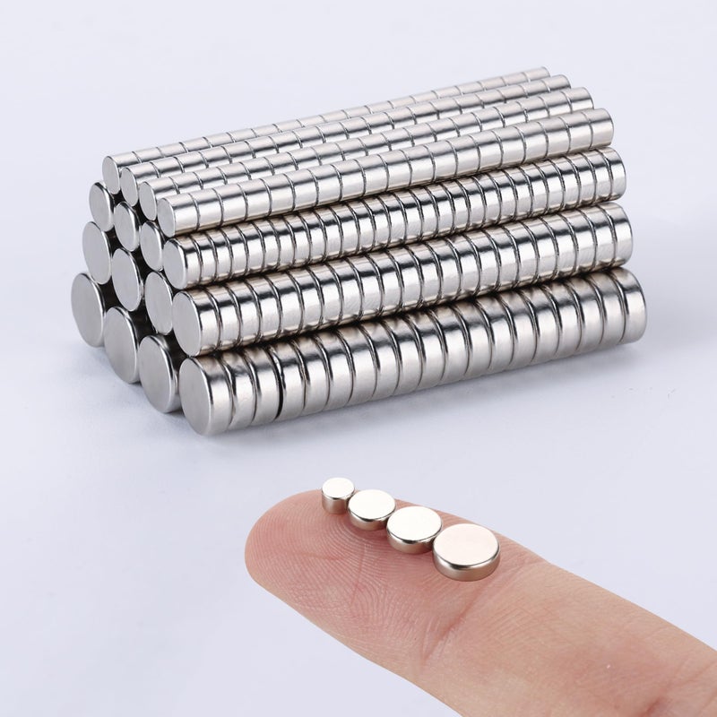 RHINOCATS 400Pcs Small Magnets 4 Different Sizes Tiny Mini Magents MultiUse for Fridge DIY Office Hobbies Crafts and Science - Image 2