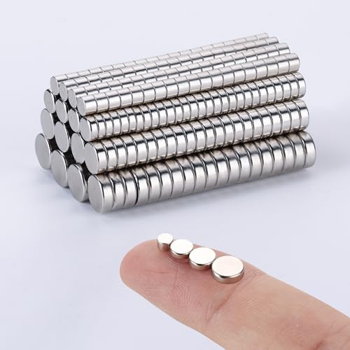RHINOCATS 400Pcs Small Magnets 4 Different Sizes Tiny Mini Magents MultiUse for Fridge DIY Office Hobbies Crafts and Science - Image 1