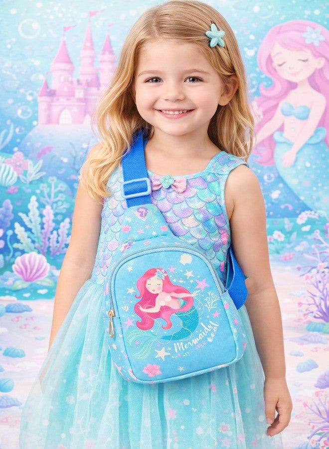 GLITREEPROPS mermaid theme Travel Crossbody Backpack Shoulder Chest Bag | Sling Bag purse For Kids | Birthday Return Gift | picnic Bag For Outdoor, Travel | Messenger Bag wallet For Boys & Girls - Image 4