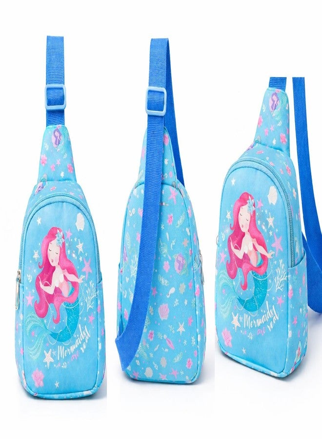 GLITREEPROPS mermaid theme Travel Crossbody Backpack Shoulder Chest Bag | Sling Bag purse For Kids | Birthday Return Gift | picnic Bag For Outdoor, Travel | Messenger Bag wallet For Boys & Girls - Image 5
