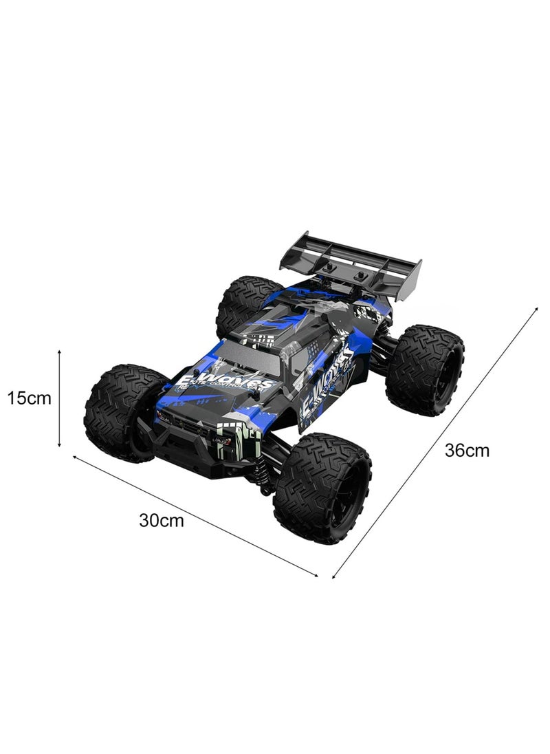 إكستريم سيارة تحكم عن بعد XTREME SPEED 9002E بمقياس 1/14 - سرعة عالية 40 كم/س، دفع رباعي 4WD، محرك براشلس، مقاومة للماء، سيارة سباق لجميع التضاريس للكبار والهواة - مع صدمات معدنية وإطارات مضادة للانزلاق وعواكس مزدوجة  - Image 5