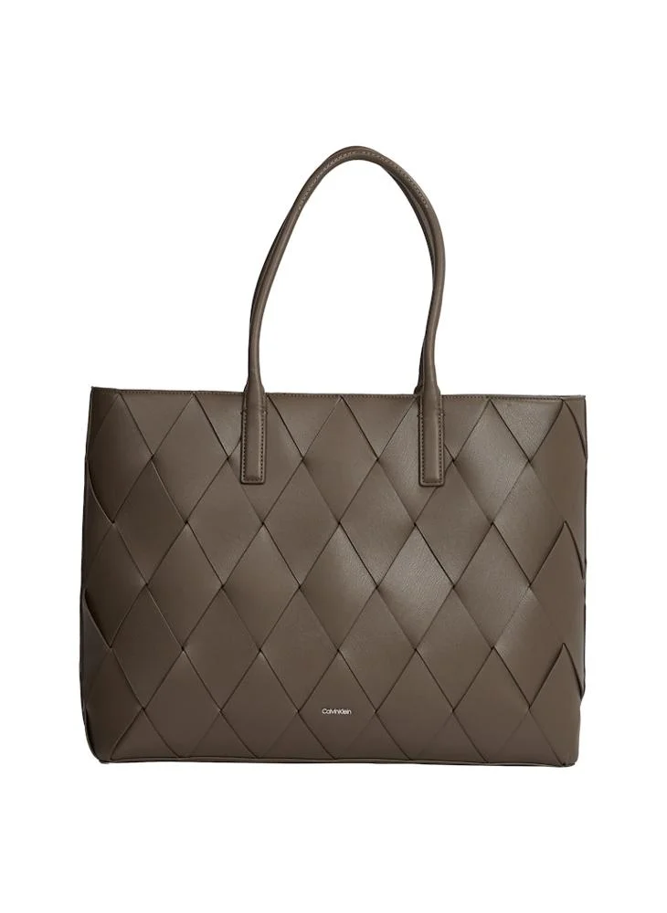 CALVIN KLEIN Woven Medium Shopper