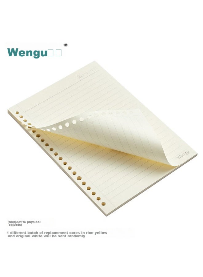 Wengu ورق A5 مفكوك، دفتر مفكوك/مجلد مفكوك/دفتر مفكوك مع خطوط مسطرة، 20 ثقب، 50 ورقة، A550-1 - Image 1