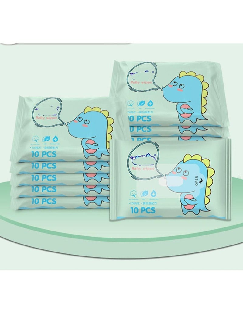 Small bag of cleaning thickened wet wipes for babies and toddlers（20 PCS）  - Image 1