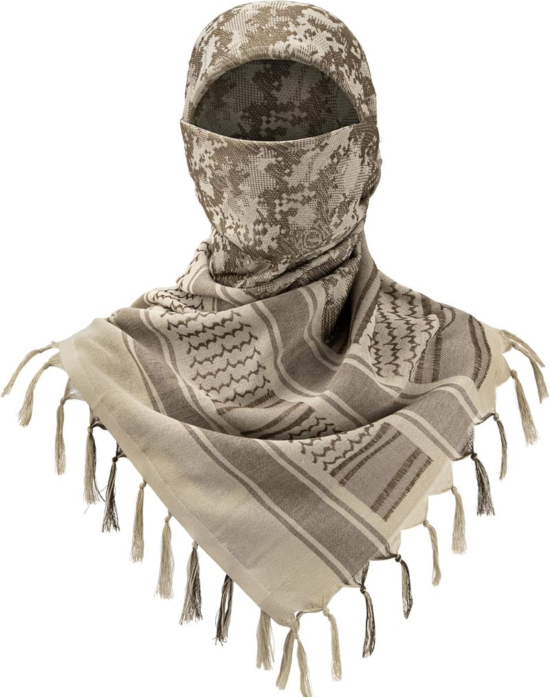 Aonal Store Military Shemagh Tactical Desert Scarf, 100% Cotton Keffiyeh Neck Head Scarf Wrap for Men Women - Image 2