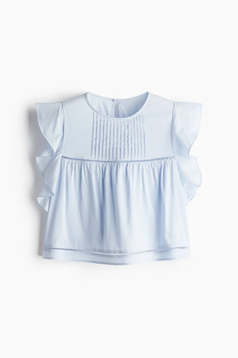 H&M Flutter-sleeved blouse