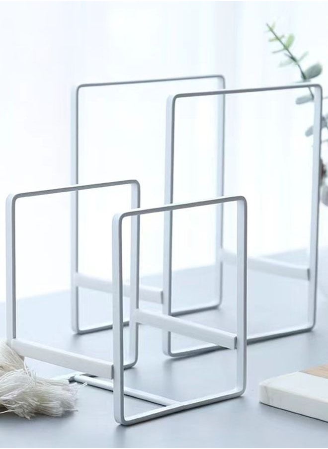 Kutis 2-Pieces Multipurpose Kitchen Bowl Dish Rack Plate Organizer White  - Image 1