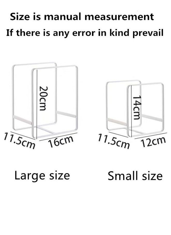 Kutis 2-Pieces Multipurpose Kitchen Bowl Dish Rack Plate Organizer White  - Image 5