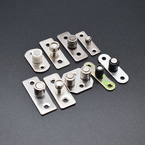 DEEKOUDT 4 Piece Sliding Barn Door Nylon Guide Wheel, Floor Guide Roller Bracket for Furniture Hardware, Moving and Aluminium Doors - Image 5