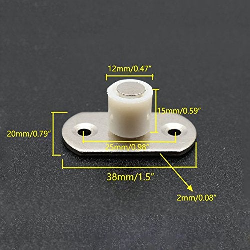 DEEKOUDT 4 Piece Sliding Barn Door Nylon Guide Wheel, Floor Guide Roller Bracket for Furniture Hardware, Moving and Aluminium Doors - Image 2