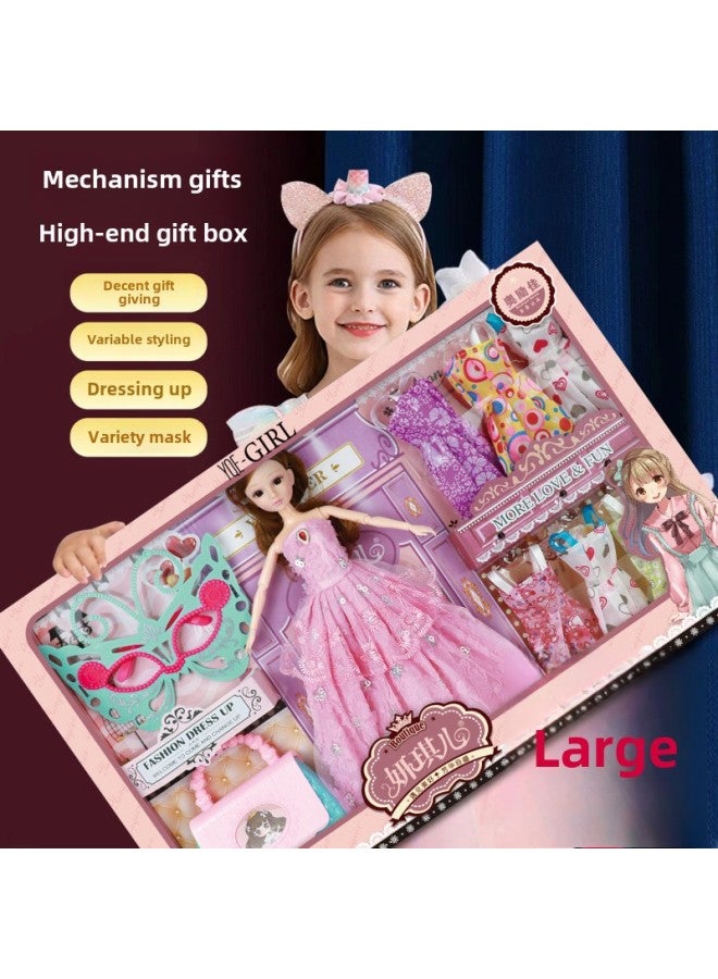 Babi Doll Gift Box Suit Simulation Princess Girl Children's Toy Agency Enrollment Gift Free Shipping-Color:125-116 Wedding Dress Doll - Image 3