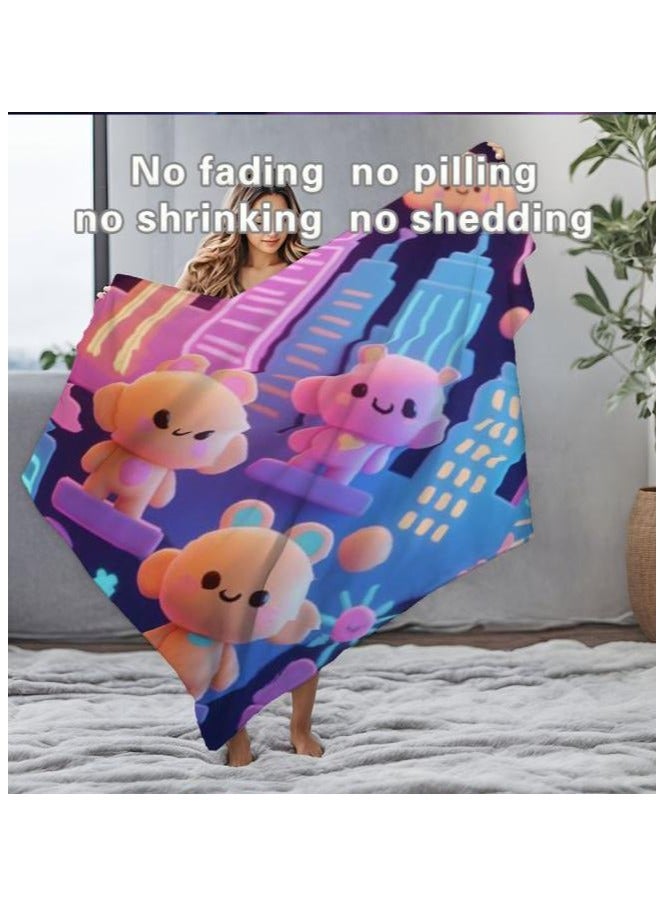 general Baby and children's cartoon flannel thin blanket (warm and comfortable, suitable for sleep, game use) 70cm*100cm - 515 - Image 4