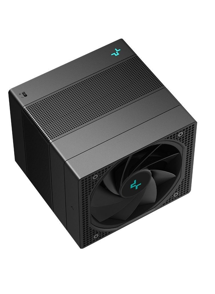 DEEPCOOL ASSASSIN IV Premium CPU Air Cooler – Dual Tower, Silent Fan Mode, 7 Heatpipes, Asymmetrical Design, 2x Silent PWM Fans, Intel LGA1851/1700/1200 & AMD AM5/AM4 Compatible – Black - Image 5