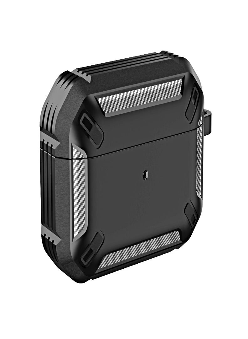 Cellairis Apple AirPods Case, Carbon Case For Apple AirPods - Black - Image 1