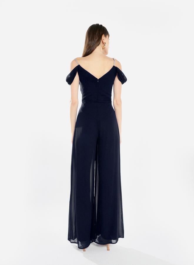 House of Moda Women Draped Cowl Neck Jumpsuit - Image 5