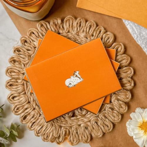 Be Stories Pichwai One Side Print Blank Foldable Greeting Note Cards With Envelopes 130 GSM With Gold Foil & Sticker Seals For Birthday, Diwali, Chirtsmas- 5.50 x 3.50 inches, Pack of 5 - Image 1