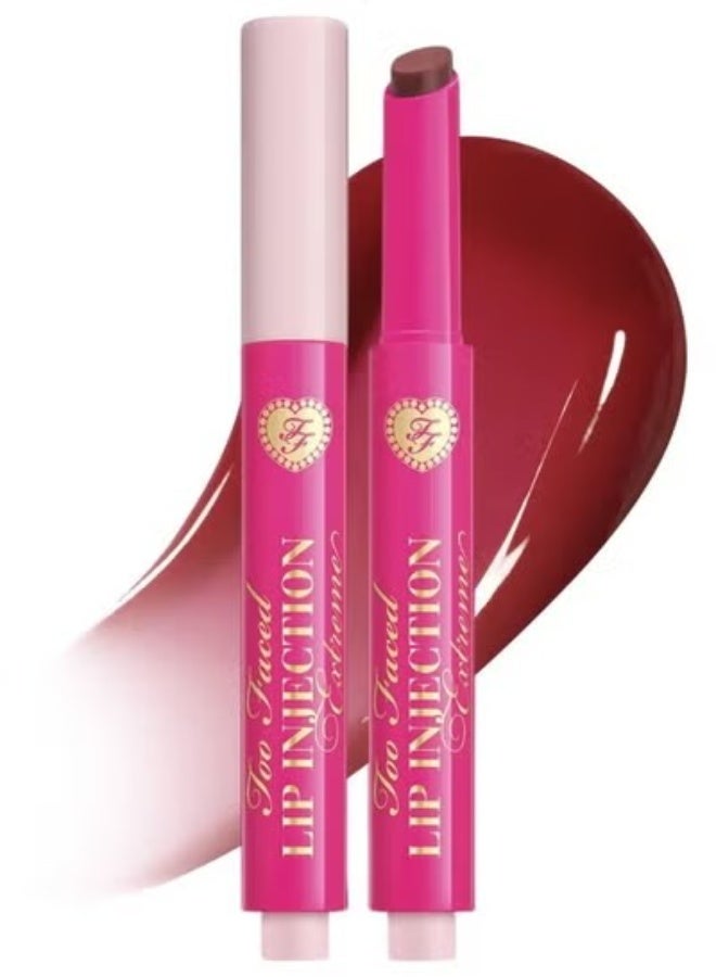 Too FacedCosmetics Too Faced Lip Injection Extreme Plumping Clicks Lip Gloss – Feelin' Spicy - Warm Red-Brown 1.5g – Hydrating, High-Shine & Volumizing Lip Plumper - Image 1