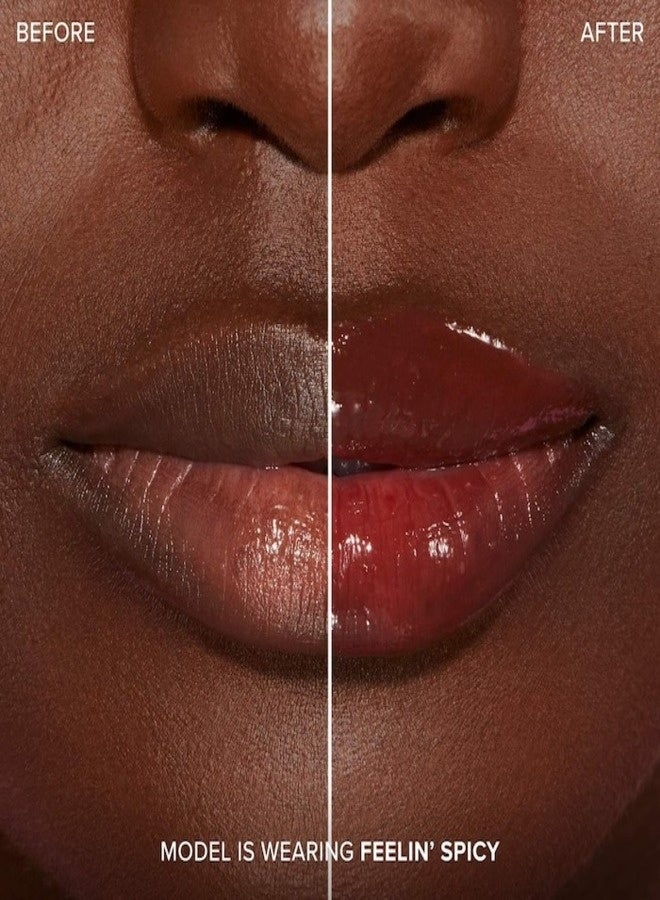 Too FacedCosmetics Too Faced Lip Injection Extreme Plumping Clicks Lip Gloss – Feelin' Spicy - Warm Red-Brown 1.5g – Hydrating, High-Shine & Volumizing Lip Plumper - Image 5