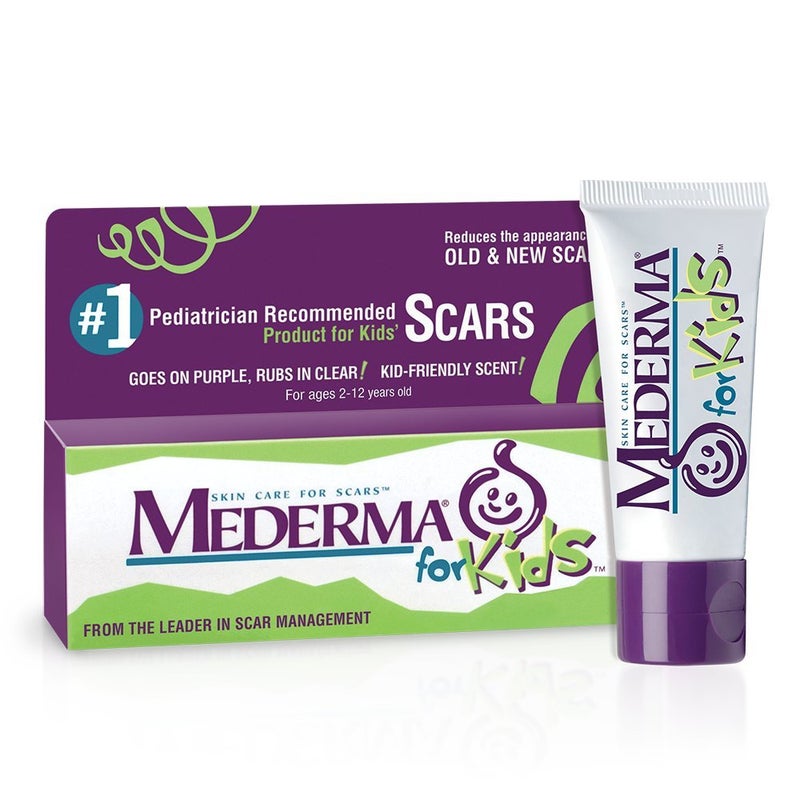 Mederma Mederma Kids Skin Care Reduces the Appearance of Scars 1 Pediatrician Recommended Product for Scars Goes on Purple Rubs in Clear KidFriendly Scent 07 Oz Package May Vary