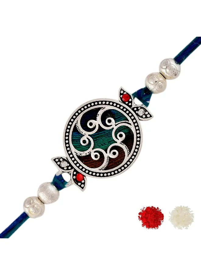 فويلا راخي مستوحى من ماندالا مطرز بالخرز