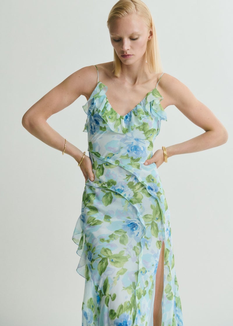 MANGO Floral Print Maxi Dress  - Image 3