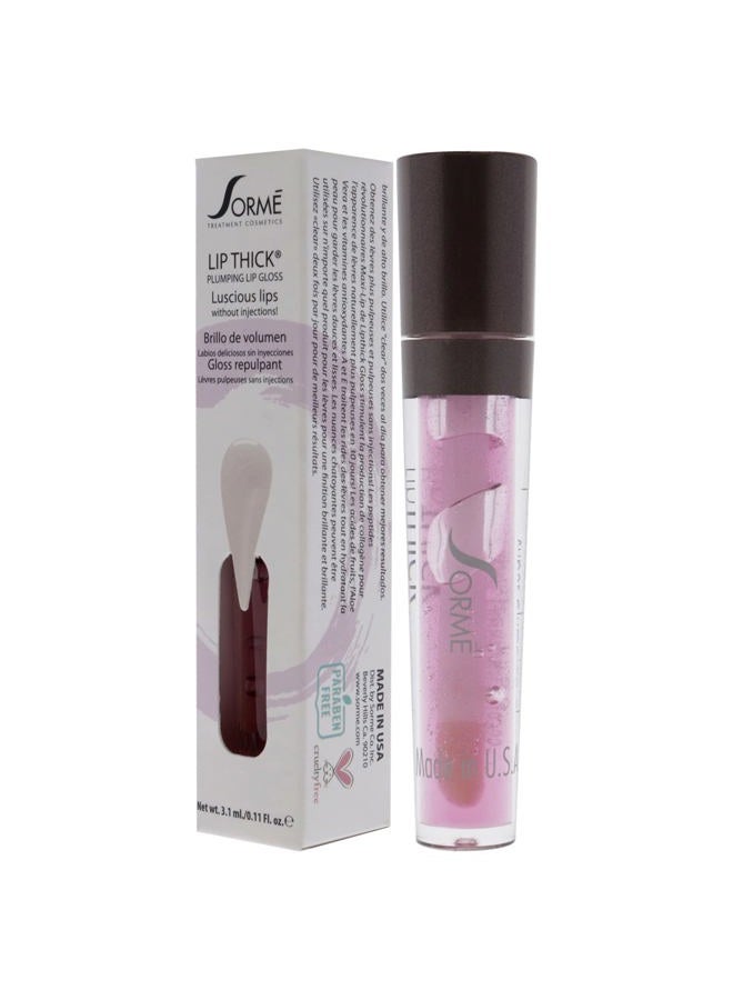 SORMÉ Sorme Cosmetics LipThick Plumping Gloss in Clear | Plumping Lip Gloss with Vitamins and Botanicals | Lip Plumping Gloss with Maxi-Lip Peptides | Cruelty-Free Lip Makeup - Image 4