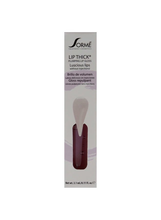 SORMÉ Sorme Cosmetics LipThick Plumping Gloss in Clear | Plumping Lip Gloss with Vitamins and Botanicals | Lip Plumping Gloss with Maxi-Lip Peptides | Cruelty-Free Lip Makeup - Image 5
