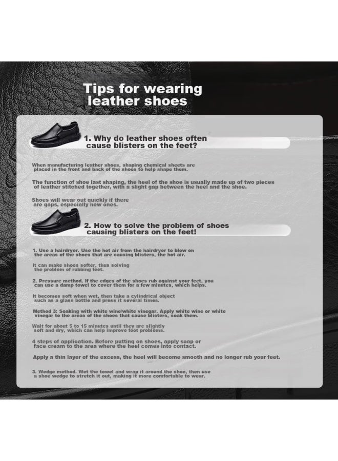 Egchi Men's Leather Shoes, Business Casual Formal Shoes, Top-grain Leather, Wear-resistant, Breathable, Round Toe Shoes, J6627 Lace-up Style, Size 41 - Image 2
