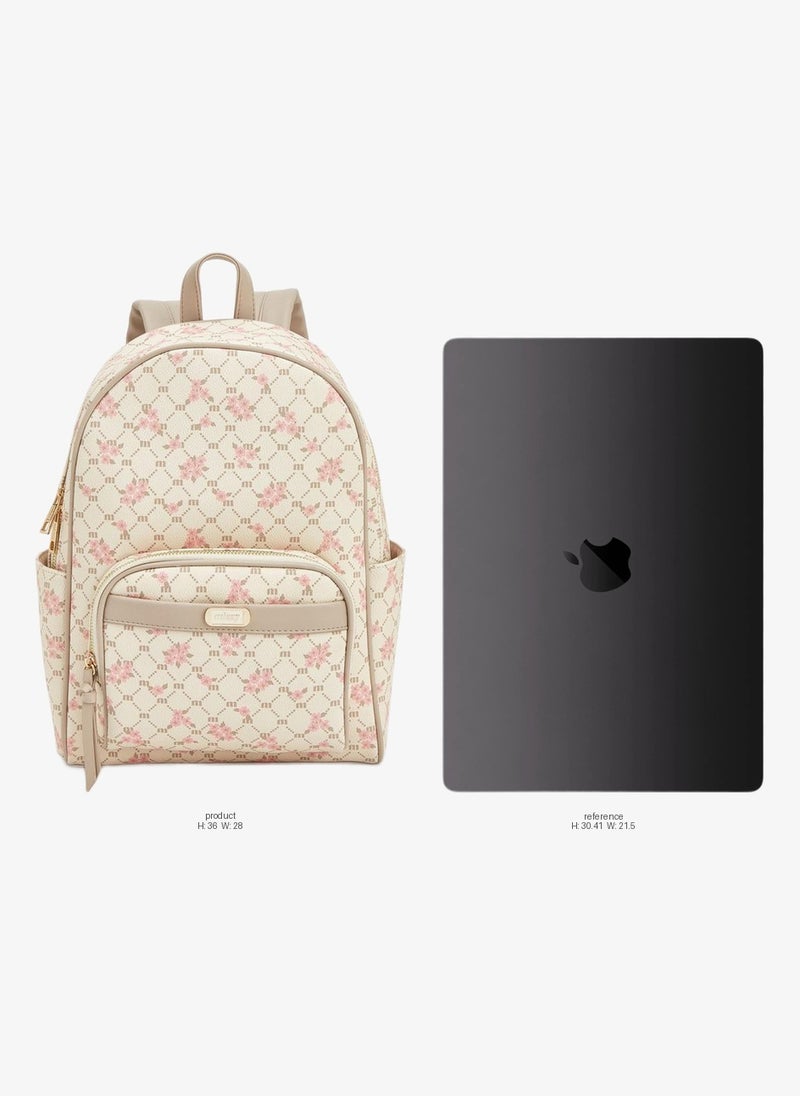 MISSY Floral Monogram Print Backpack - Image 2