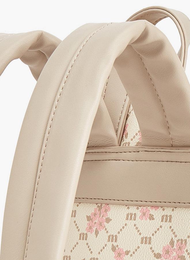 MISSY Floral Monogram Print Backpack - Image 5