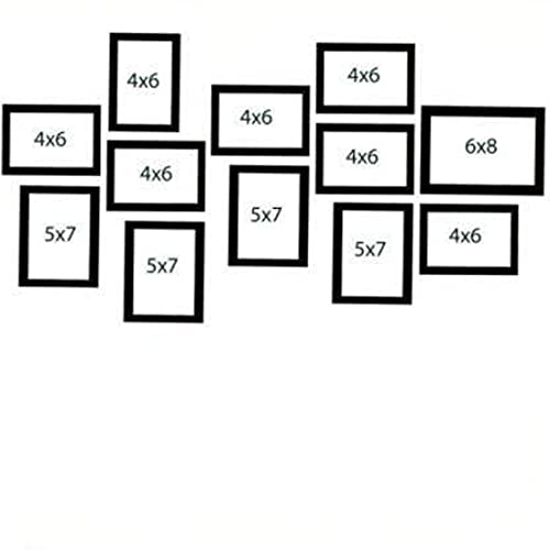 CDM Wall Wood MDF Photo Frame, Black, (Pack of 12) - Image 3