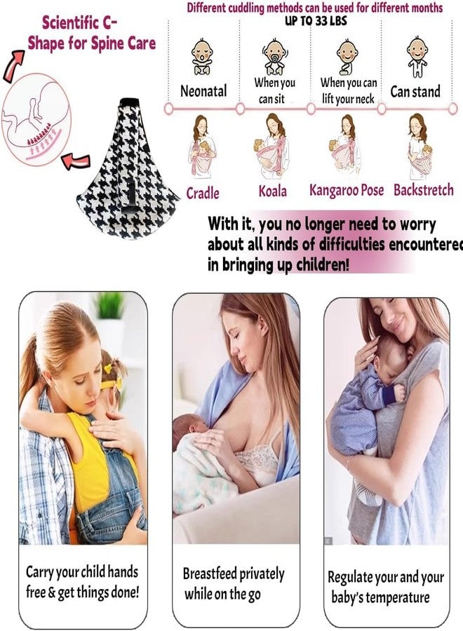 KRYLAR Baby Sling Carry Shoulder Bag Adjustable Infant Wrap Front Carry Newborn Holder Toddler Hip Seat Support Breathable Soft Cotton Baby Carrying Bag for 0–24 Months Soft,comfortable Maximum Weight - Image 3