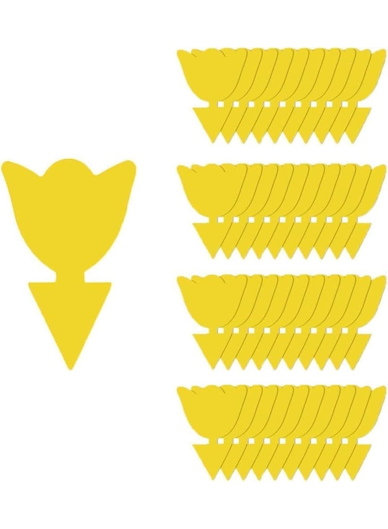 40PCS Fruit Fly Sticky Traps, Fungus Gnat Traps, Yellow Sticky Bug Traps, Gnat Killer, Non-Toxic, for Indoor, Outdoor, House, Kitchen, Plants, Whitefly, Mosquitos, Flying Insects - Image 1