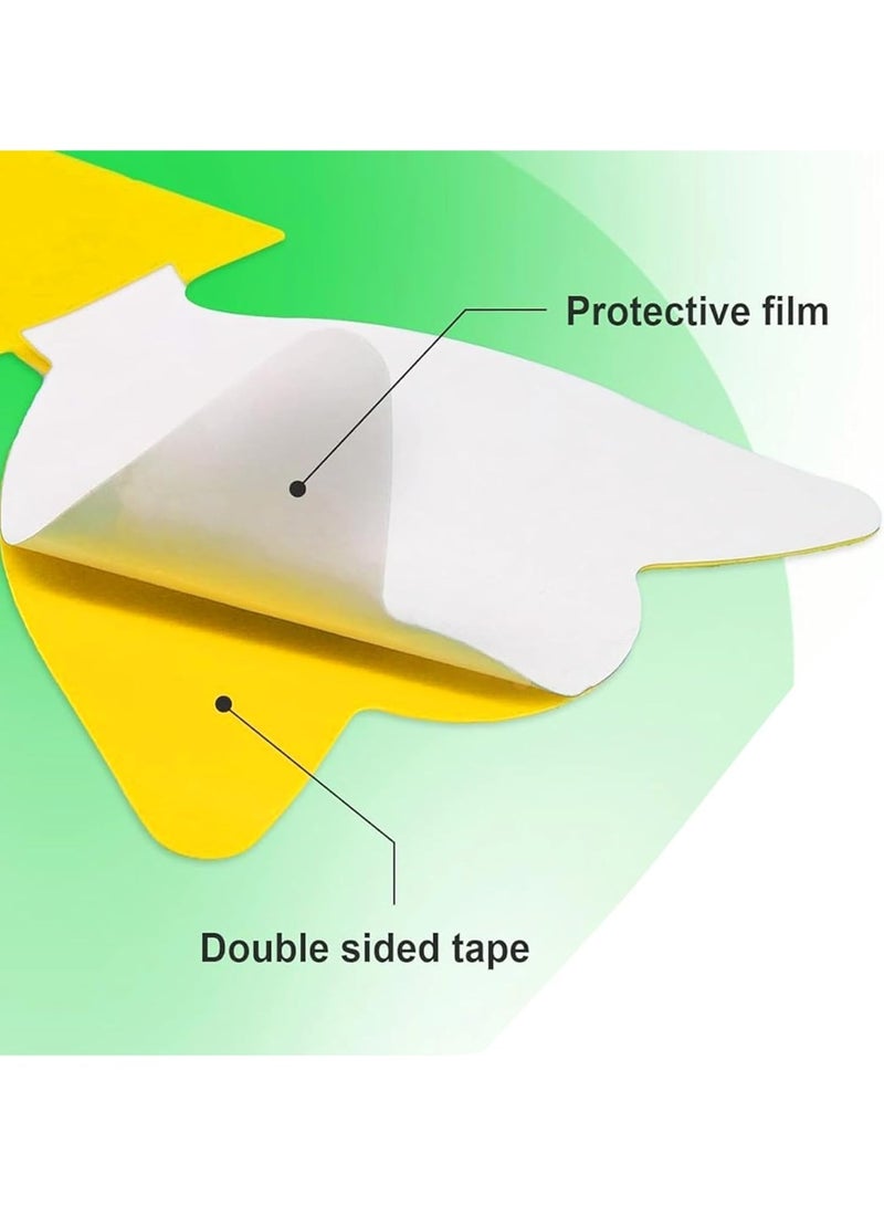 40PCS Fruit Fly Sticky Traps, Fungus Gnat Traps, Yellow Sticky Bug Traps, Gnat Killer, Non-Toxic, for Indoor, Outdoor, House, Kitchen, Plants, Whitefly, Mosquitos, Flying Insects - Image 3