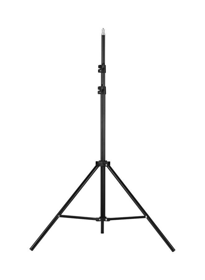 NIBEMINENT Adjustable Metal Tripod Light Stand Bracket 67cm Black  - Image 1
