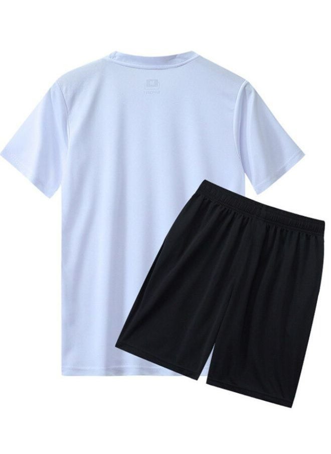 Mei Stylish - Men's Short and T-shirt Tracksuit Sports Suit Activewear Set - Image 1