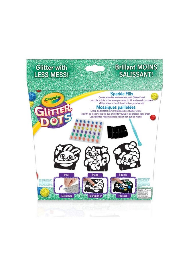 Crayola Glitter Dots Magical Mosaics for Kids - Less Mess Mosaic Kit - Image 2