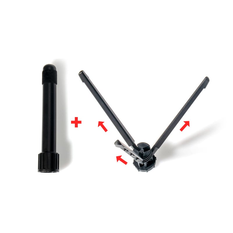 Cheerock Portable 3-Leg Flute Stand with Foldable Base, Stable Support, Wind Instrument Accessory - Image 4