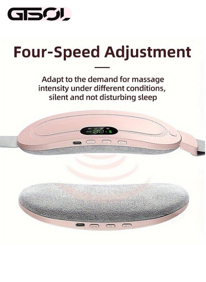 GTSOL Portable Heating Pad for Menstrual Cramp Relief & Muscle Relaxation – USB Rechargeable, Period Heat Belt with 3 Temperature Adjustable and Vibration Modes, Ideal Gift for Women - Image 4