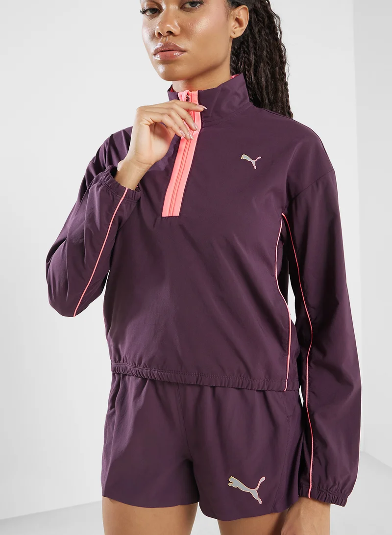 PUMA Run For Her Half Zip Sweatshirt