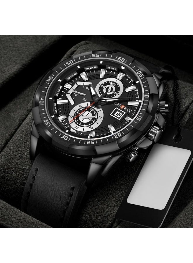 CASSRAY New glow-in-the-dark watch for boys and teenagers, trendy sports watch for men, cool watch for Instagram users, vintage waterproof quartz watch, retro quartz watch - Image 2