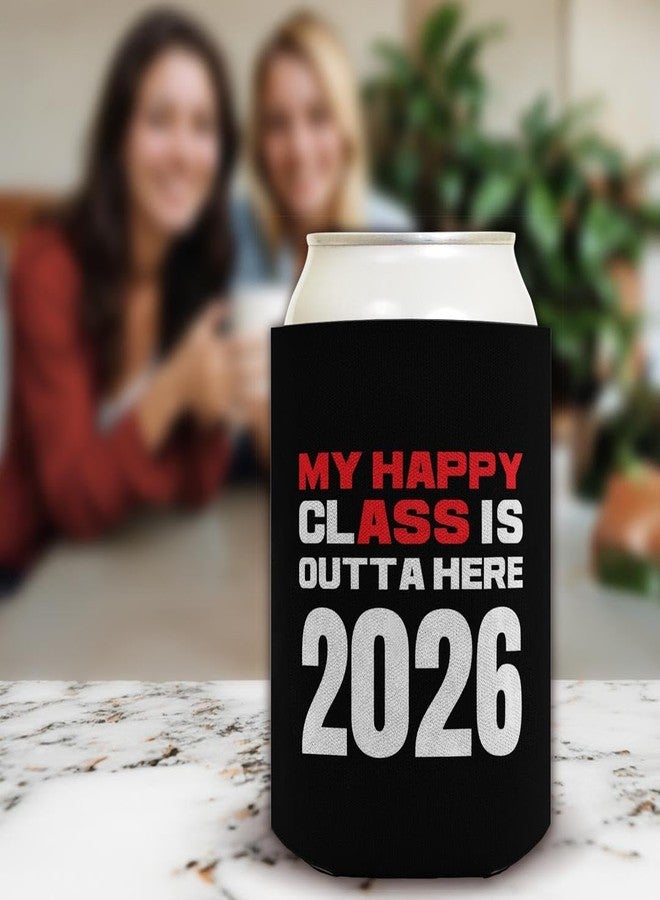 ذيس وير هدايا التخرج، هدايا تذكارية لحفلة التخرج للضيوف، تهانينا للخريجين 2026، عبوة من 12 حافظة مشروبات باردة - Image 5