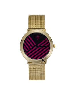 Unisex Analog Round Shape Stainless Steel Wrist Watch KKU8-07 - 40 Mm